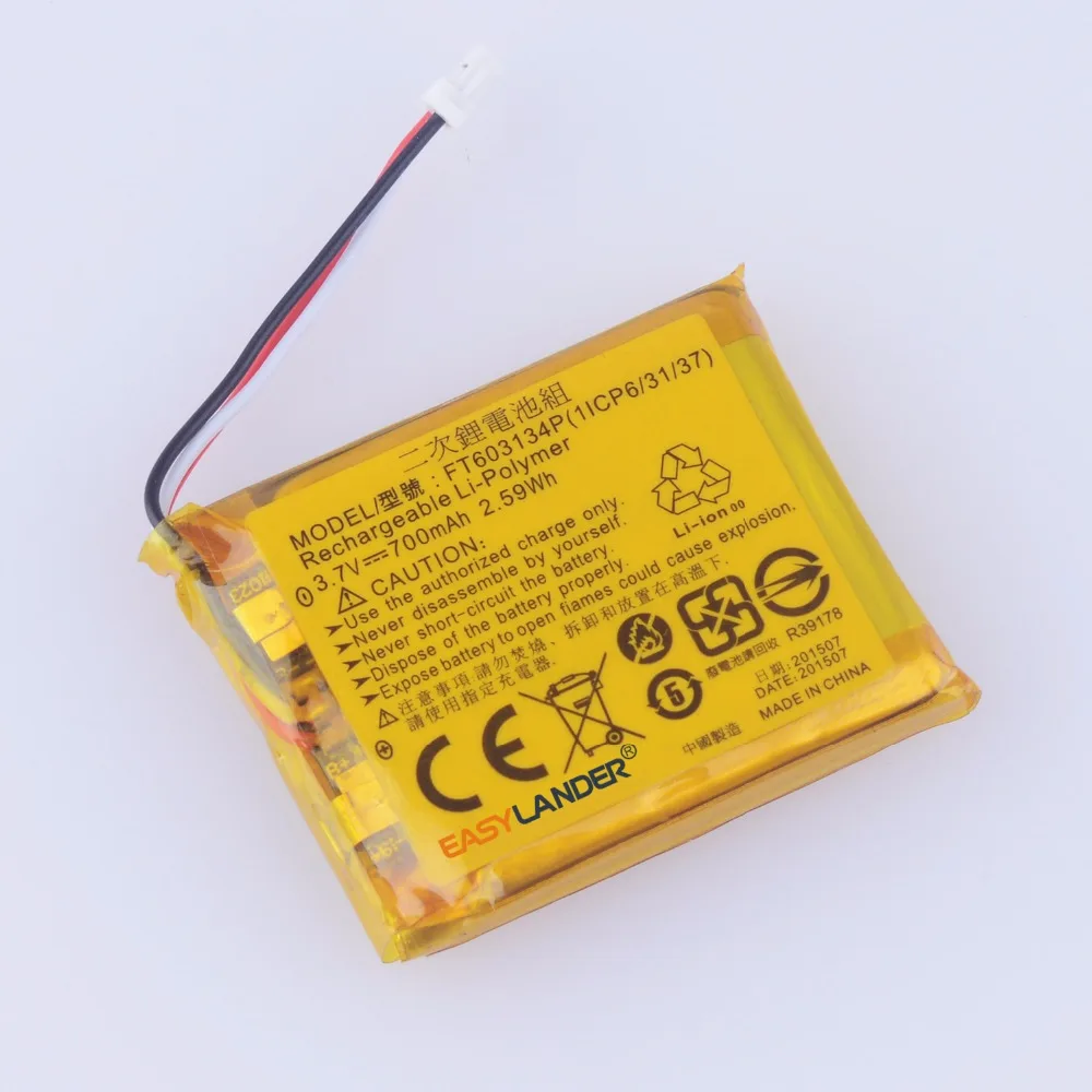 Модель FT603134P 700 мАч перезаряжаемый литий полимерный аккумулятор для наушников
