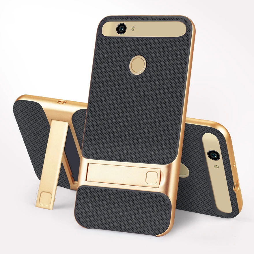 Роскошный 3D чехол-подставка для huawei Nova CAN-L11 CAZ-AL10, гибридный чехол, силиконовый чехол, 5,0 TPU+ PC 360, защитный чехол для мобильного телефона - Цвет: Royce Gold