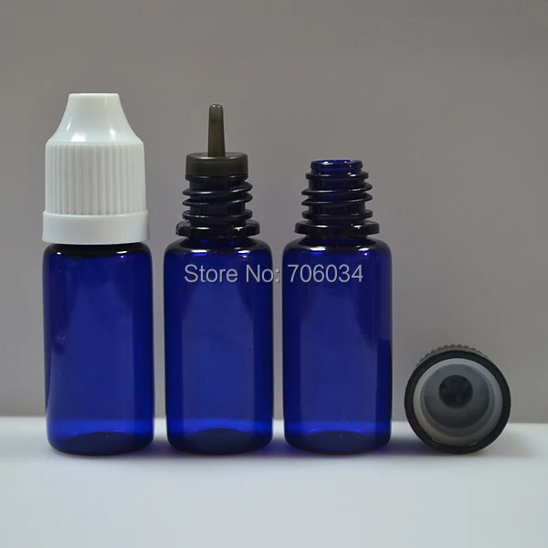 Пластиковые бутылки капельницы для домашних животных 10 мл Bottle100pcs10ml синяя