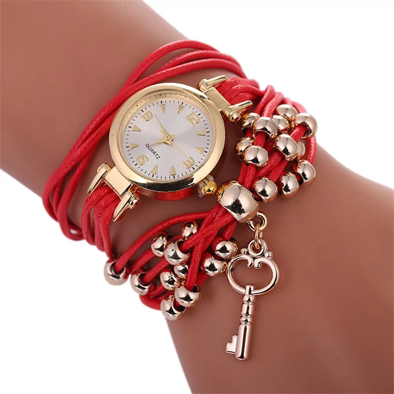 Новые модные кварцевые часы с подвеской в виде ключа женские Роскошные наручные