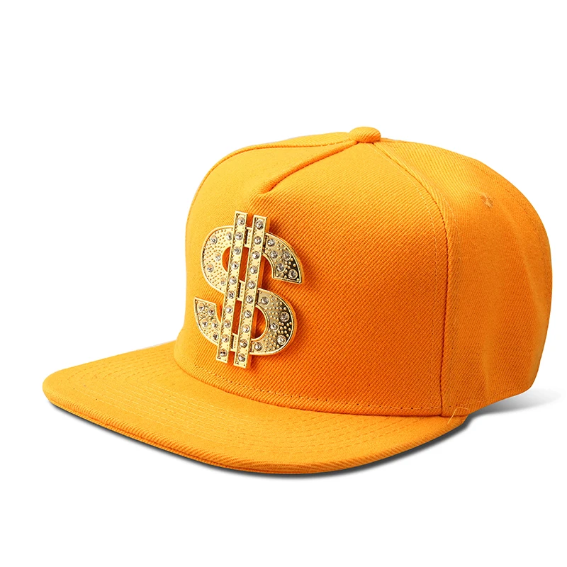 Письмо доллар бейсбольная кепка со стразами Регулируемый Snapback с леопардовым
