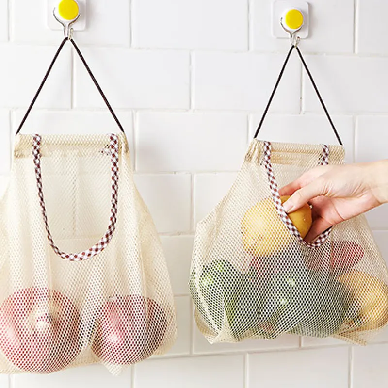 Net cloth Mesh Shopping Bag Reusable String Fruit Storage Handbag Totes Women Woven Shop Grocery Tote | Багаж и сумки