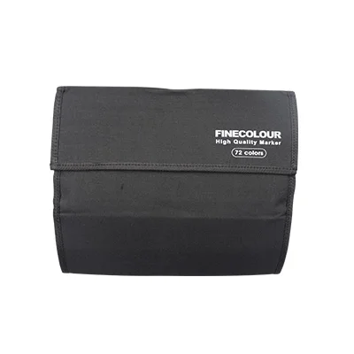 72 pen packs Finecolorour маркер многофункциональная сумка для хранения Складная ручка сумка качество большой емкости Маркеры Ручка занавеска Подарки товары для рукоделия черный - Цвет: 72 pen packs