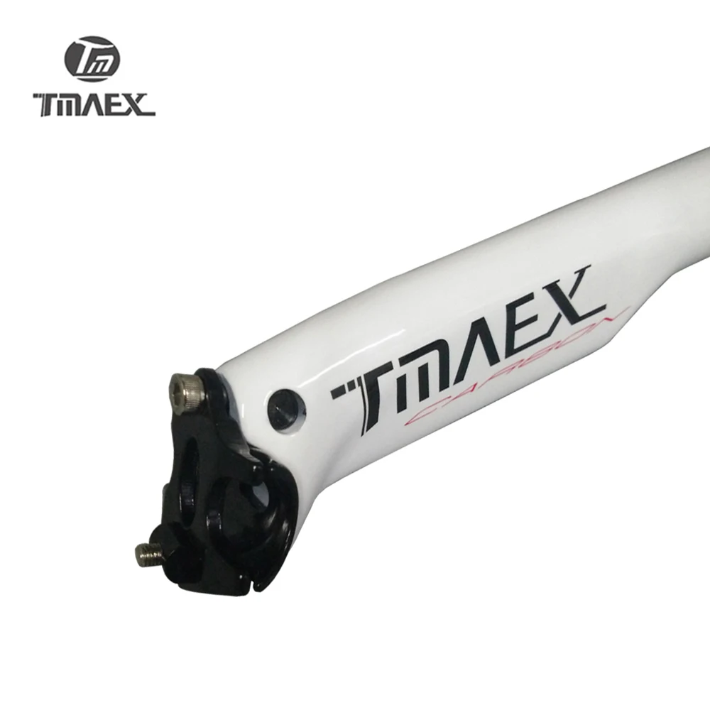 TMAEX-белая фотокарбоновая ручка + углеродная подседельная стойка 20 градусов