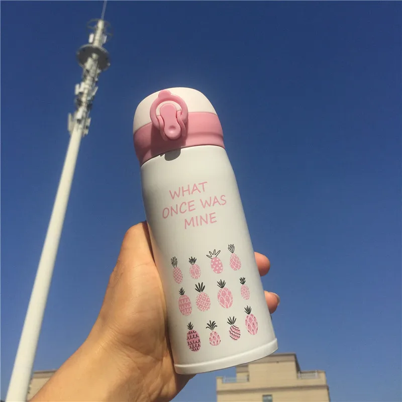 Креативная бутылка из нержавеющей стали цветная милая Студенческая маленькая