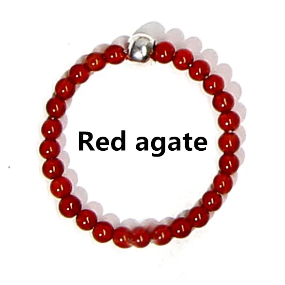 Red agate FFWFF ручной работы Натуральный Камень Кристалл Кольца для женщин девочек опал лунный камень настроение волна энергии кольцо набор bague ringen - Цвет основного камня: Red agate