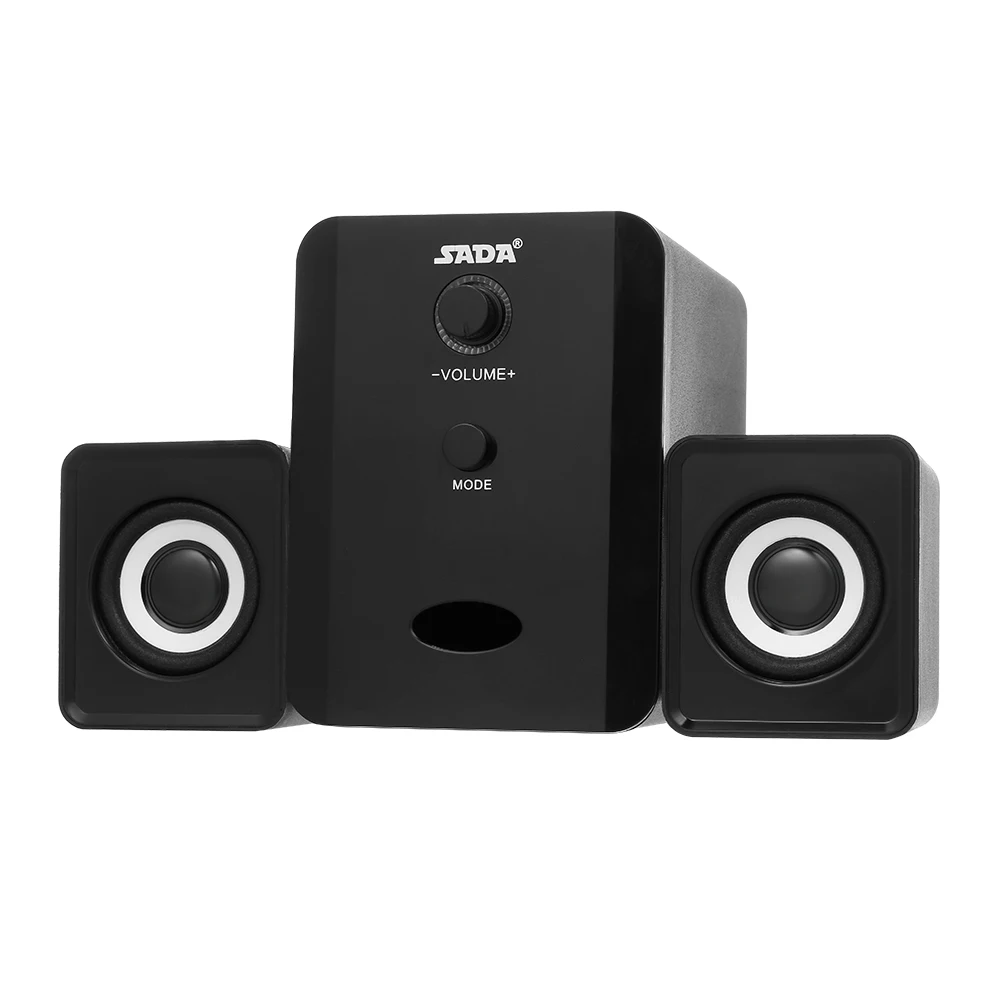 SADA D-201 USB проводной динамик компьютер Bluetooth динамик s бас музыкальный плеер комбинированный динамик сабвуфер звуковая коробка для ПК ноутбука