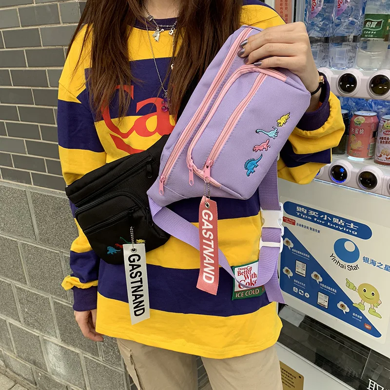 Модная сумка Harajuku Jude, модная женская нагрудная сумка, Повседневная сумка с вышивкой через плечо, брендовая поясная сумка в стиле хип-хоп