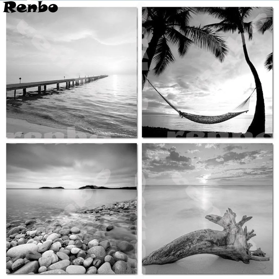 Вышивка крестиком картины из страз пейзаж сделай сам 5d черно белая мозаика