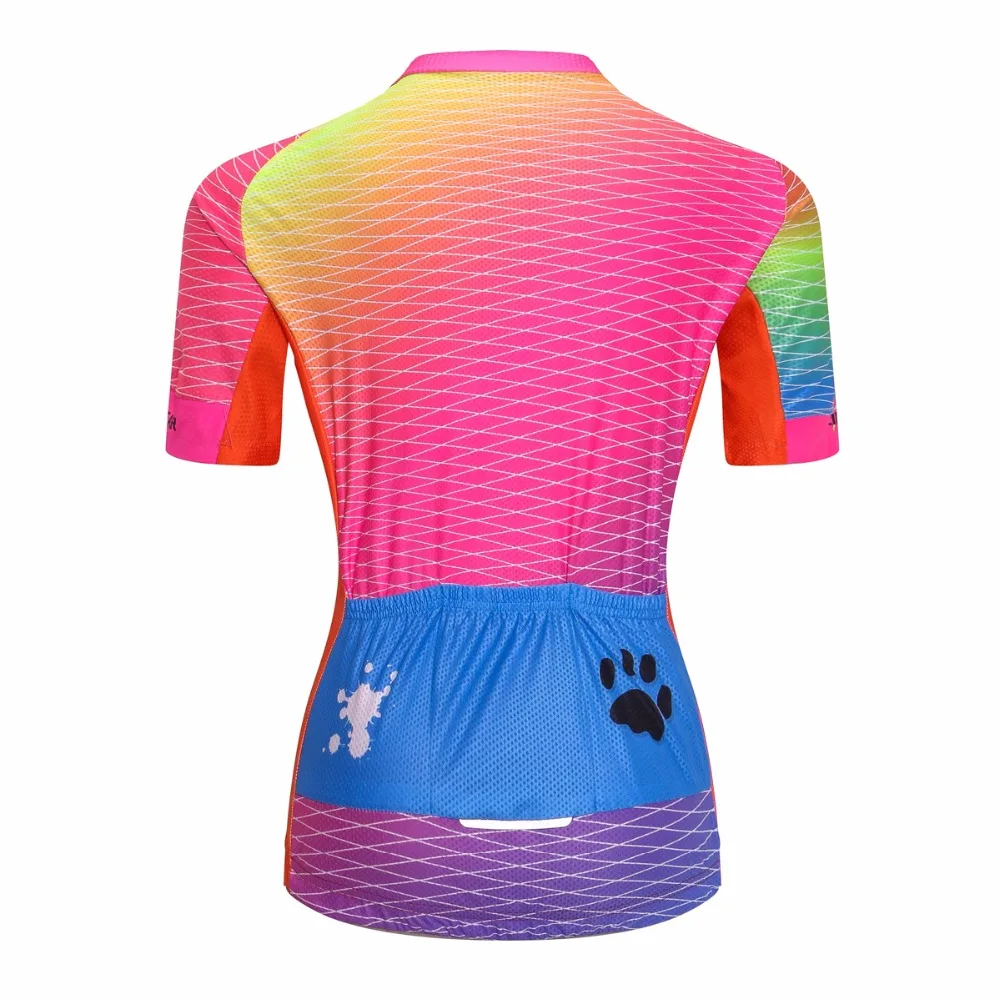 Красно желтая футболка для горного велосипеда Женская одежда велоспорта Ropa Ciclismo