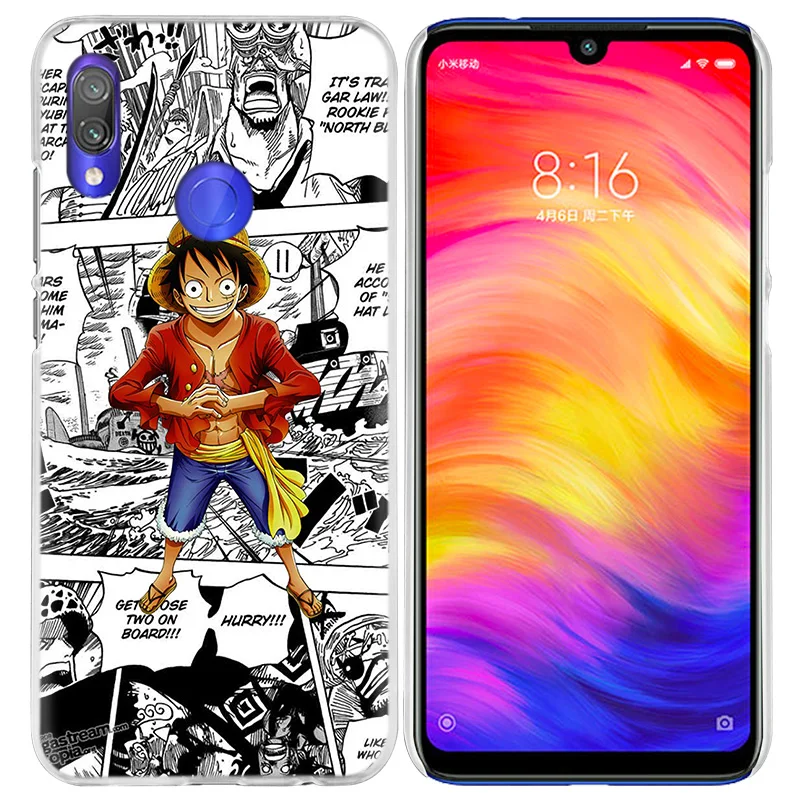 Чехол one piece Аниме для Xiao mi Red mi Go Note 7 8T 8 6 6A Pro S2 5 8A 4X mi A1 A2 9 10 8 lite Play F1 жесткий чехол для телефона из ПК
