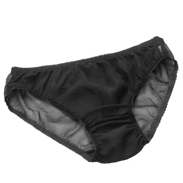 1 шт. мужские прозрачные трусы из 100% чистого шелка L XL 2XL MS103| |
