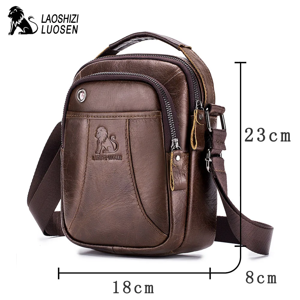 Винтаж пояса из натуральной кожи сумка для мужчин 2019 новый Лев печати Crossbody