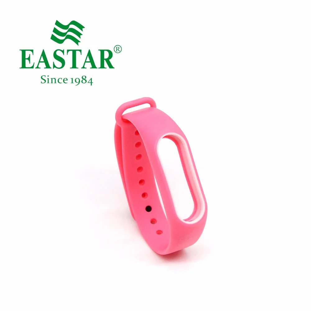 Eastar Оранжевый Красный Розовый Смарт часы ремешок аксессуары для Mi Band 2 красочные