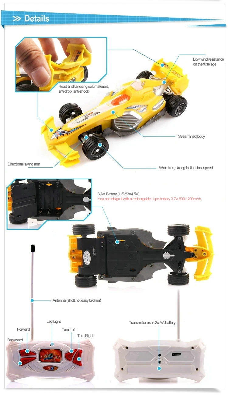 Новое поступление 20 см RC Formula One гоночный автомобиль беспроводная
