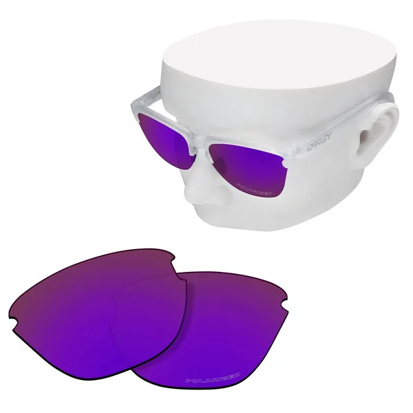 Purple Mirror OOWLIT Анти-Царапины Сменные линзы для-солнцезащитные очки Oakley Frogskins Lite OO9374 травления поляризованных солнцезащитных очков - Цвет линз: Purple Mirror