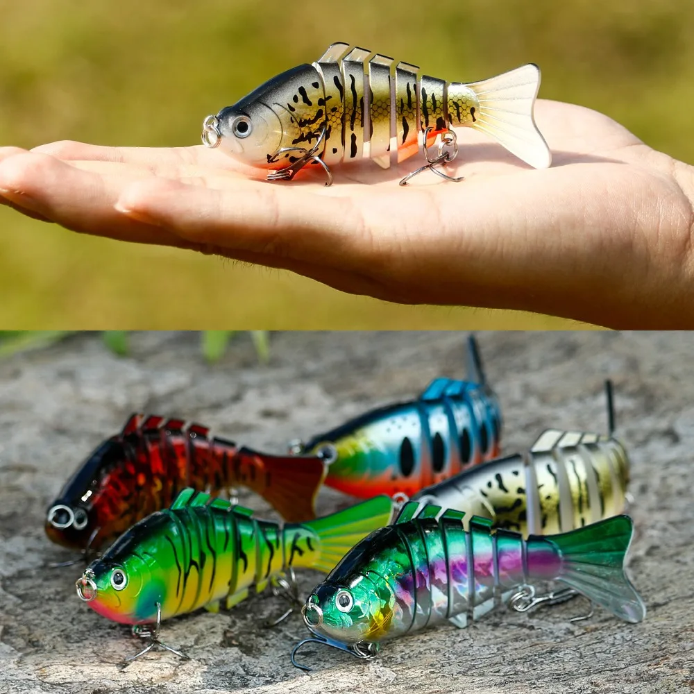 Sougayilang 1 шт. Swimbait приманка для рыбалки многосоставная искусственная Реалистичная