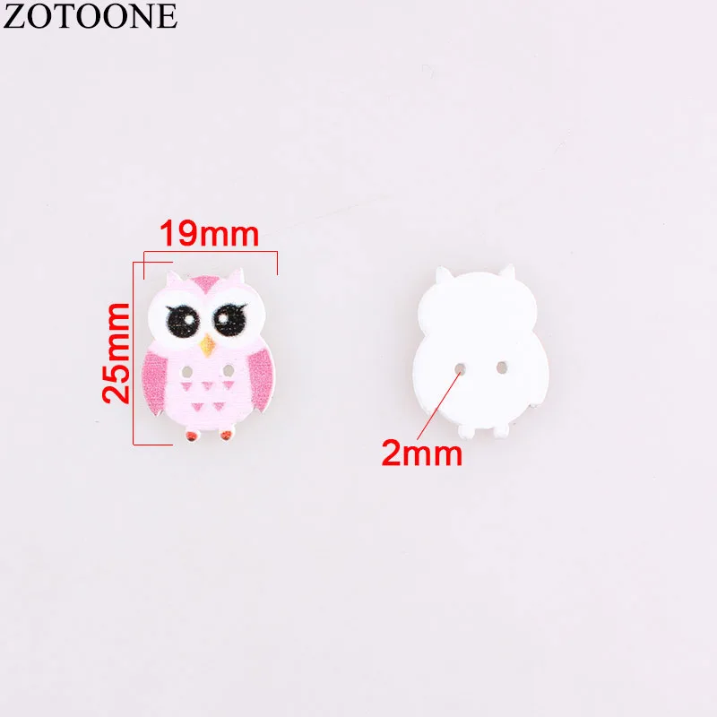 ZOTOONE Diy Сова Дерево Скрапбукинг пуговицы для Аксессуары шитья одежды 2 мм ручной