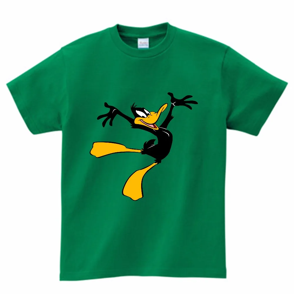 Натуральный хлопок, Looney ttes Daffy Duck Mugshot, забавная футболка для детей, летняя футболка для мальчиков и девочек футболка с короткими рукавами, MJ