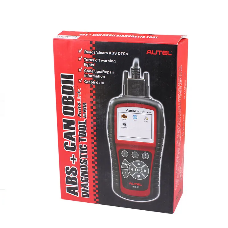Оригинальный Autel AutoLink AL609 ABS CAN OBDII диагностический инструмент Диагностика кодов
