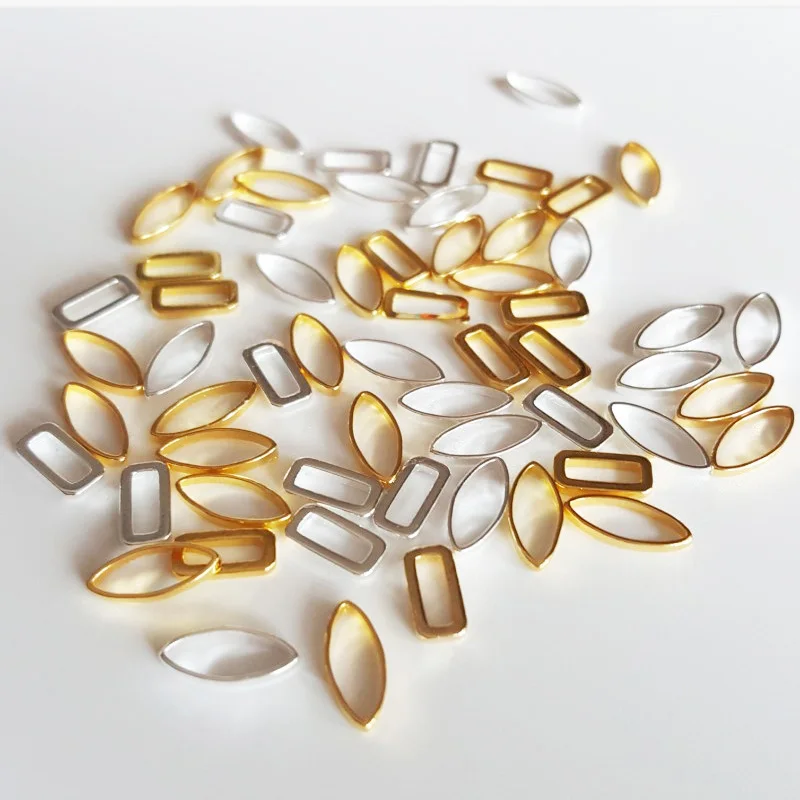 Новинка японские товары для ногтей 100 шт. Металлические Блестящие Детали
