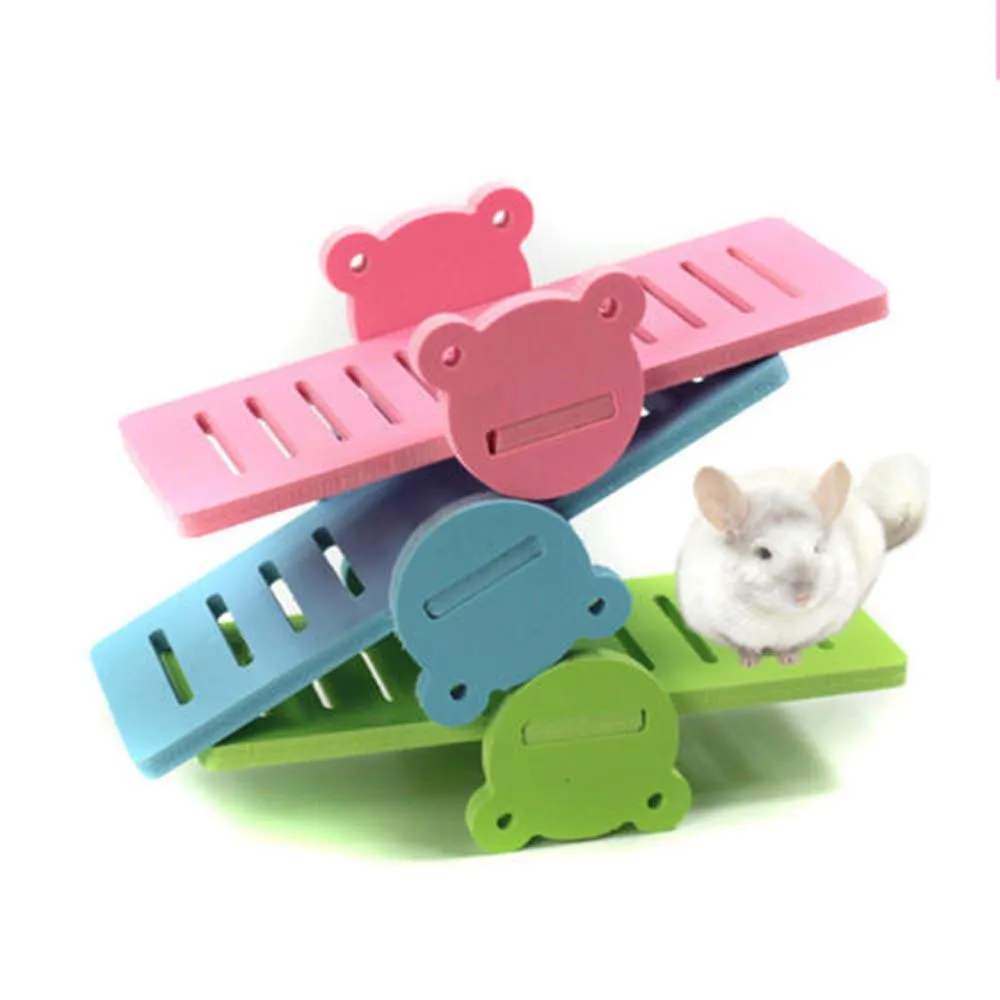 Деревянные качели для домашних животных хомяк свинья маленький игровой домик