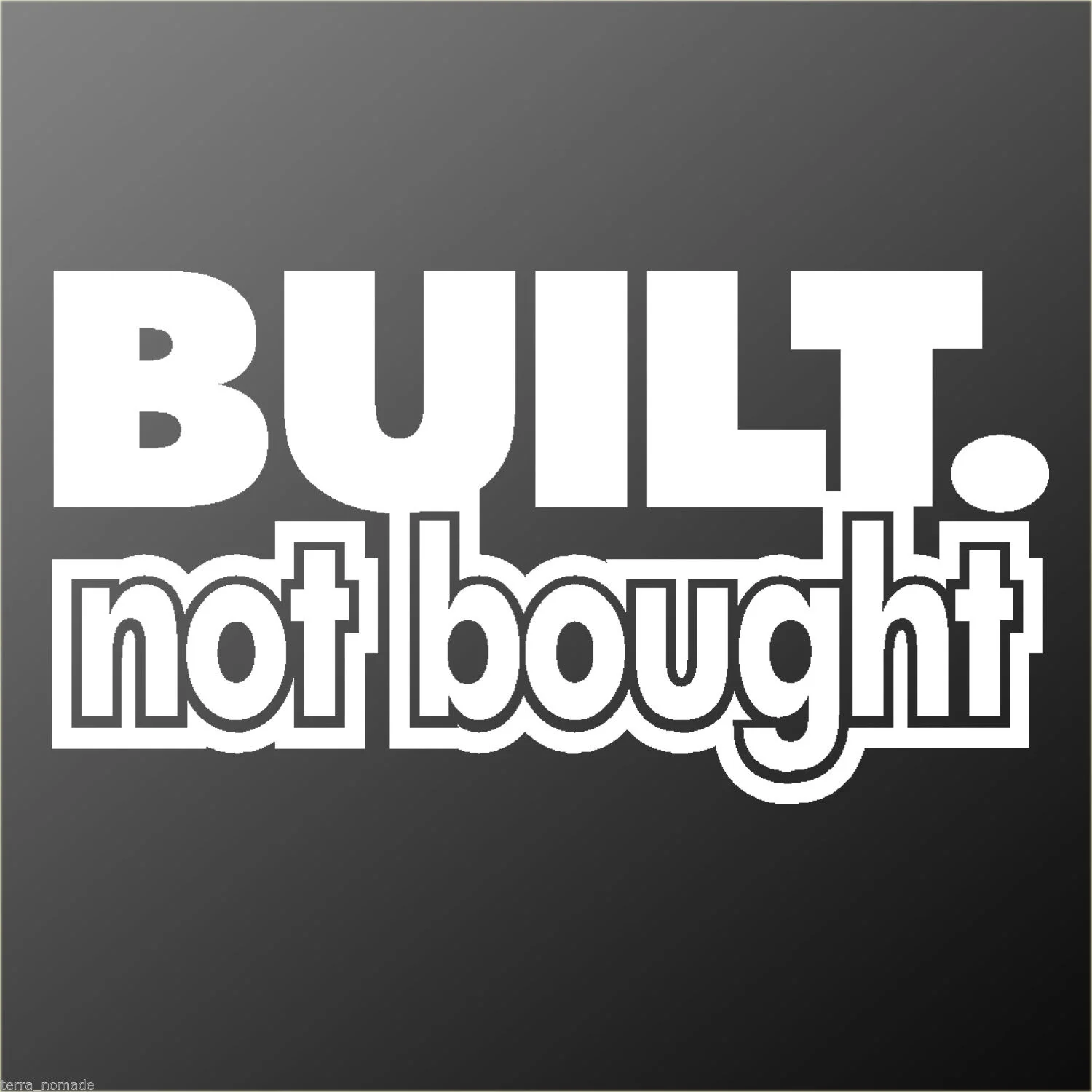 Для BUILT NOT BOUGHT Car/Van/Window/Wall/Laptop JDM VW VAG евро виниловая наклейка Стайлинг