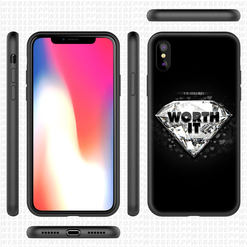 WEBBEDEPP YK Osiris Soft Silicone Case for iPhone 11 Pro Xr Xs Max X or 10 8 7 6 6S Plus 5 5S SE |
