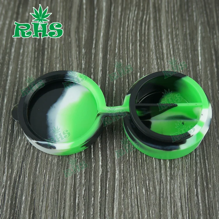 2017 RHS заводская цена горячая Распродажа Cured 10 мл круглые силиконовые банки Dab