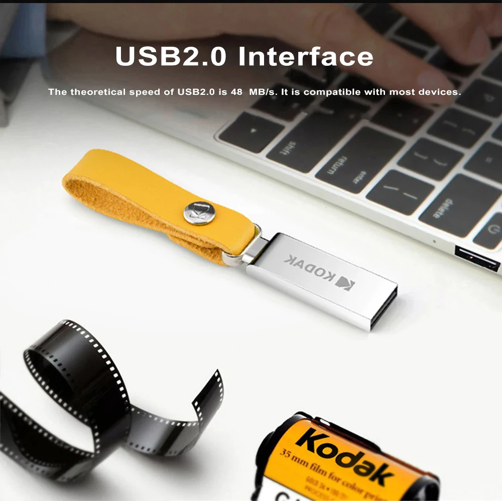 Kodak USB флеш-накопитель металлический K122 USB2.0 флеш-карта памяти 16 Гб флеш-накопитель 32 Гб U диск 64 Гб флешка