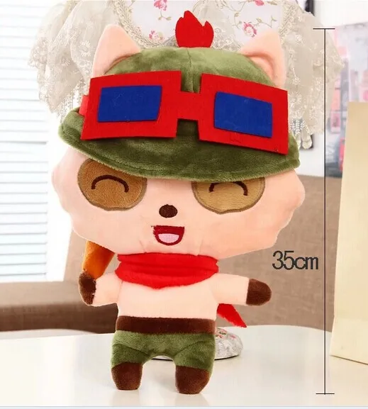 Около 13 дюймов LOL Teemo Кукла Плюшевая Игрушка Быстрый разведчик кукла игровой