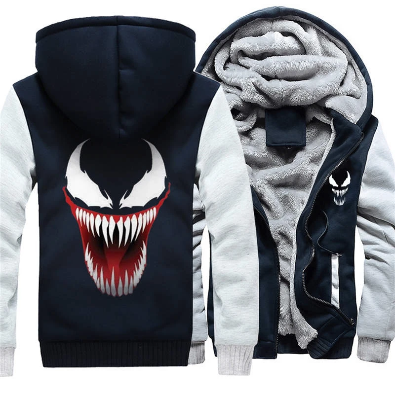 Прямая поставка осенне зимняя куртка Venom бейсбольная форма аниме Дрейк черный