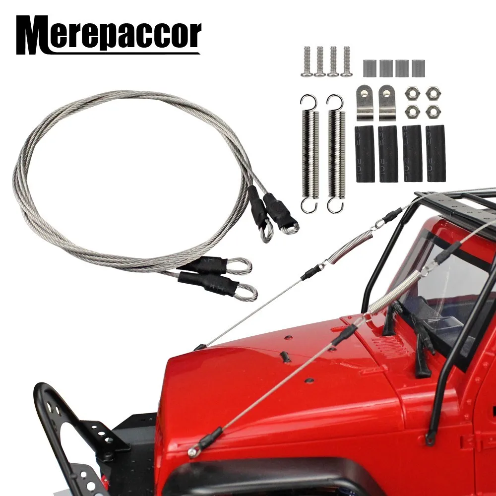 MEREPACCOR RC автомобиль Модифицированная часть стальной канат для 1/10 RC Гусеничный Traxxas TRX-4 TRX4 осевой SCX10 D90 D110