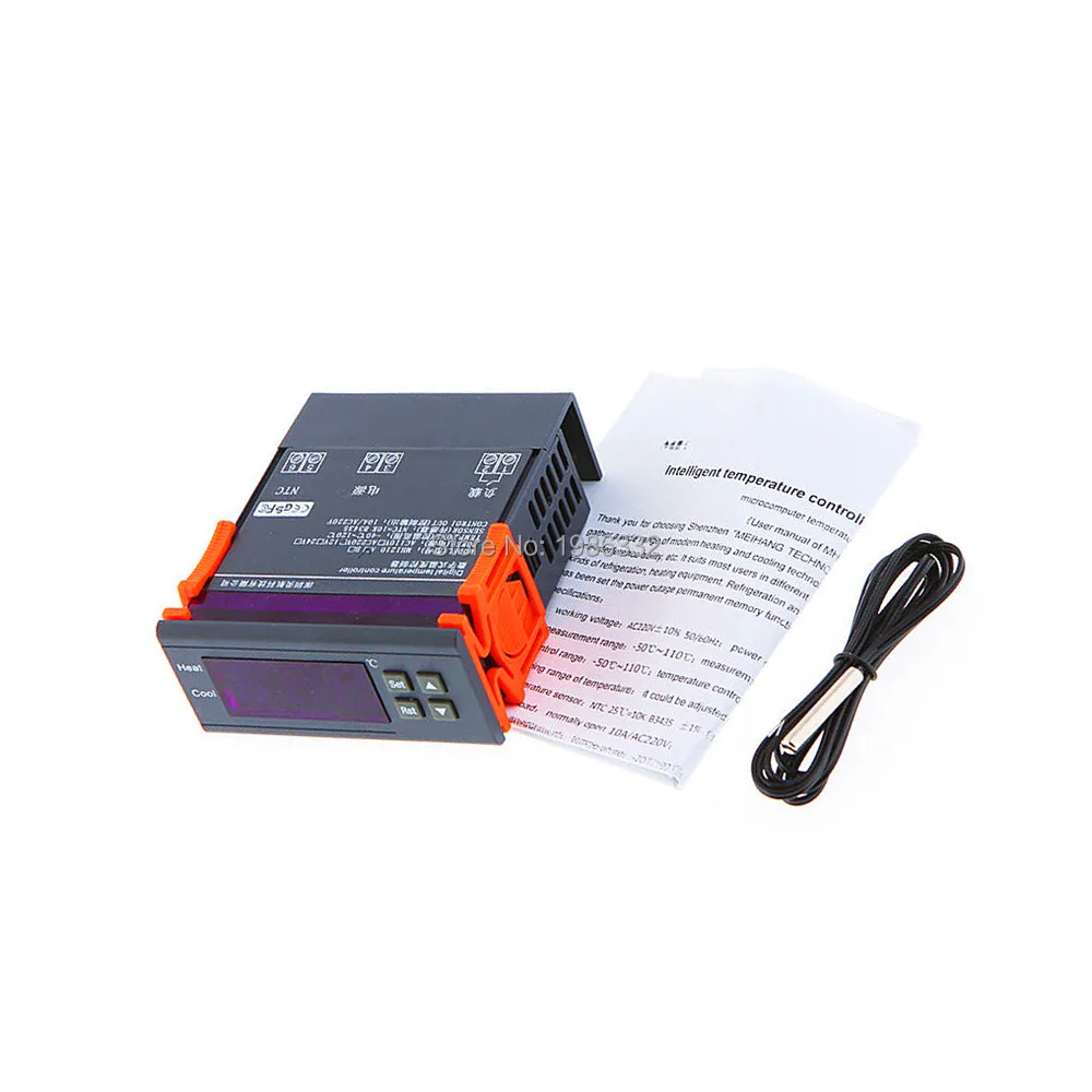 Цифровой светодиодный регулятор температуры WS16 12 В 10 А| |