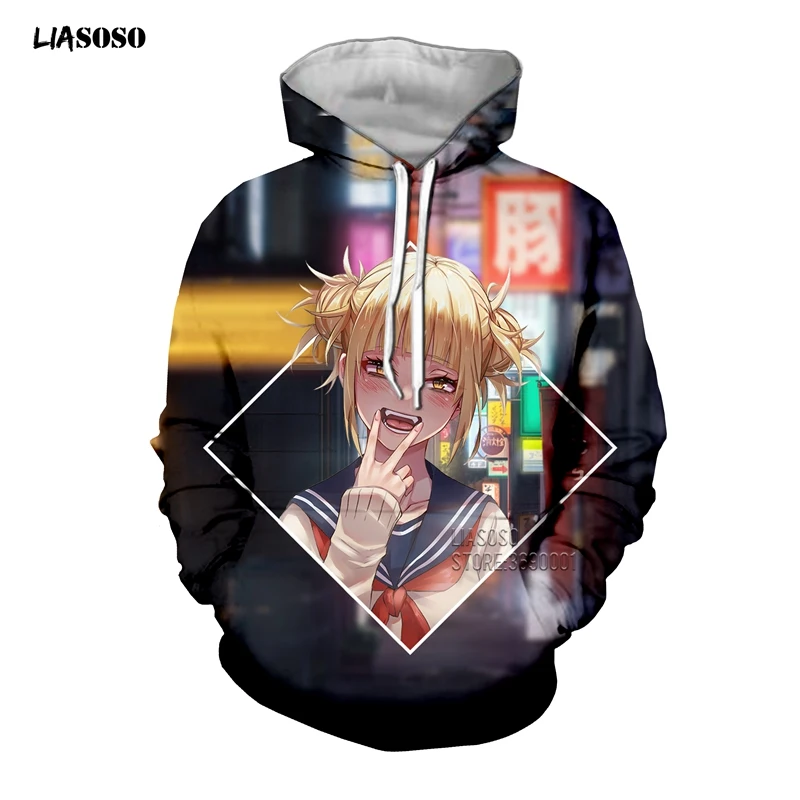 LIASOSO Новый 3D принт Boku no Hero academic Katsuki Bakugou шото Тодороки Izuku Midoriya толстовки с