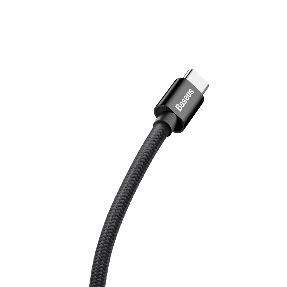 Кабель Baseus speed QC type-C 5A для быстрой зарядки данных нейлоновый плетеный провод 1 м