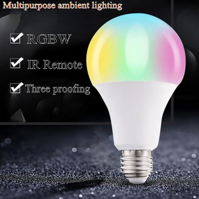 E27 B22 RGB светодиодный светильник 9 Вт 12 Вт 15 Вт 20 Вт RGB белый светильник сменный красочный RGB светодиодный светильник с ИК-пультом дистанционного управления+ режим памяти