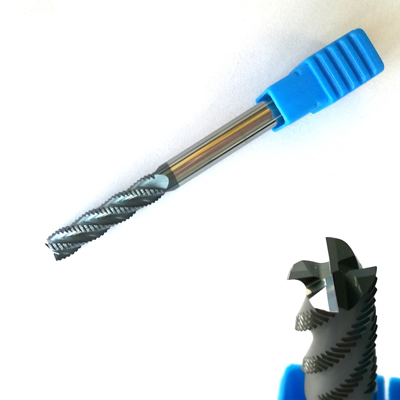 Концевые фрезы HRC55 для черновой обработки твердосплавные насадки с 4 канавками 10