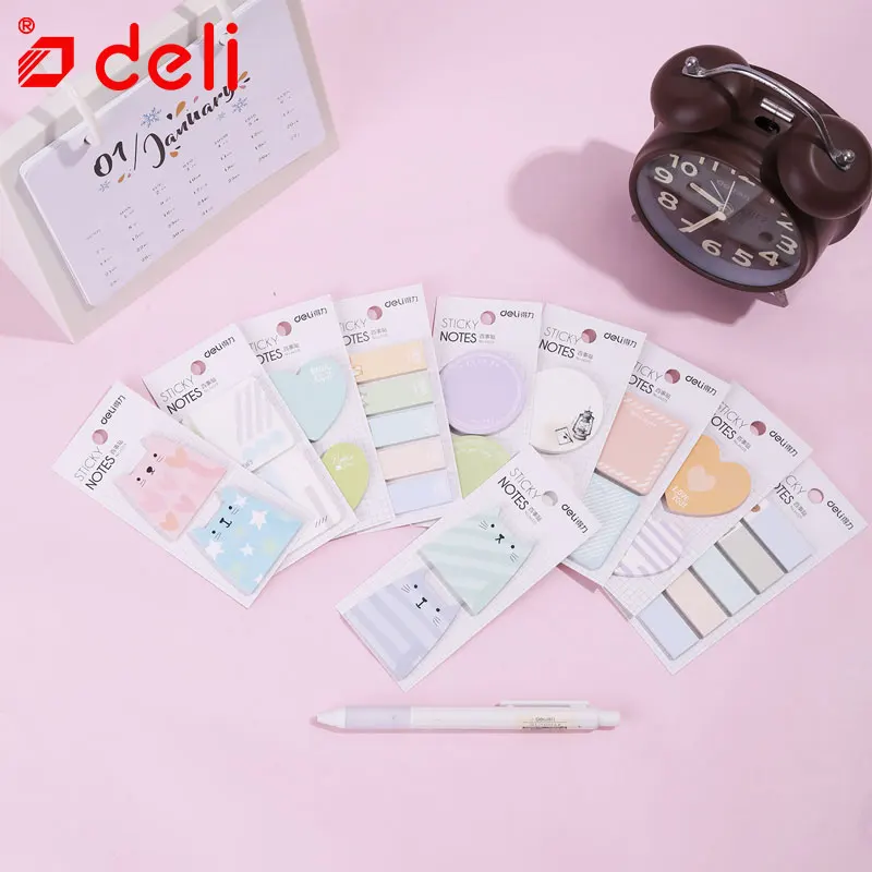 Deli милый кавайный клейкий блокнот для студентов канцелярские принадлежности