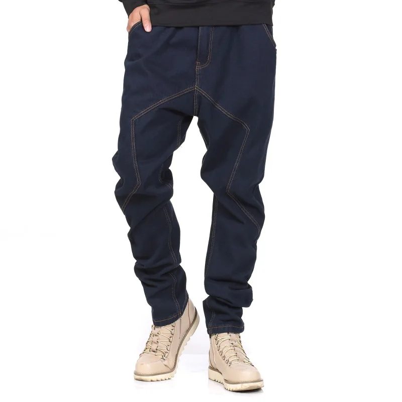 

New Hip Hop High Street Loose Punk Pants 2019 Jeans Streetwear Dance