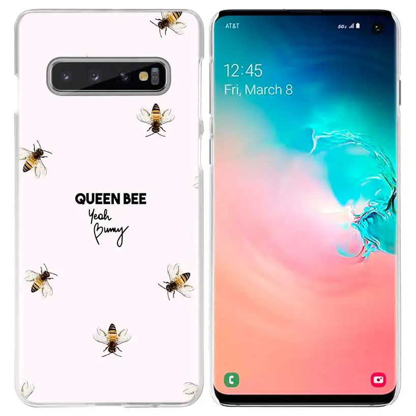 Пчелы Золотой Мёд чехол для samsung Galaxy S10 5G S10e S9 S8 M30 M20 M10 J4 J6 плюс J8 Note 8 9 животных жесткий чехол из ПК для телефона