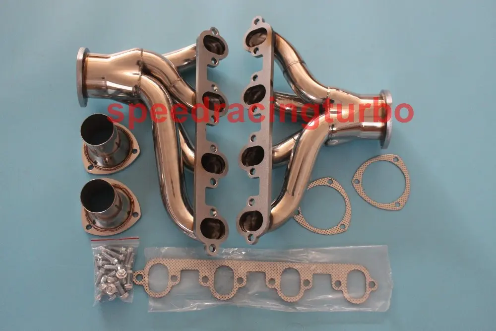 Выхлопной коллектор для FORD 429/460 Малый блок HUGGER коротышка из нержавеющей стали выхлопной гоночный коллектор