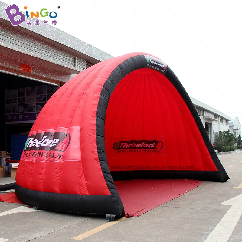Изготовленный На Заказ 7X5.3X4 метров надувной красный igloo/красный купол/полукупол