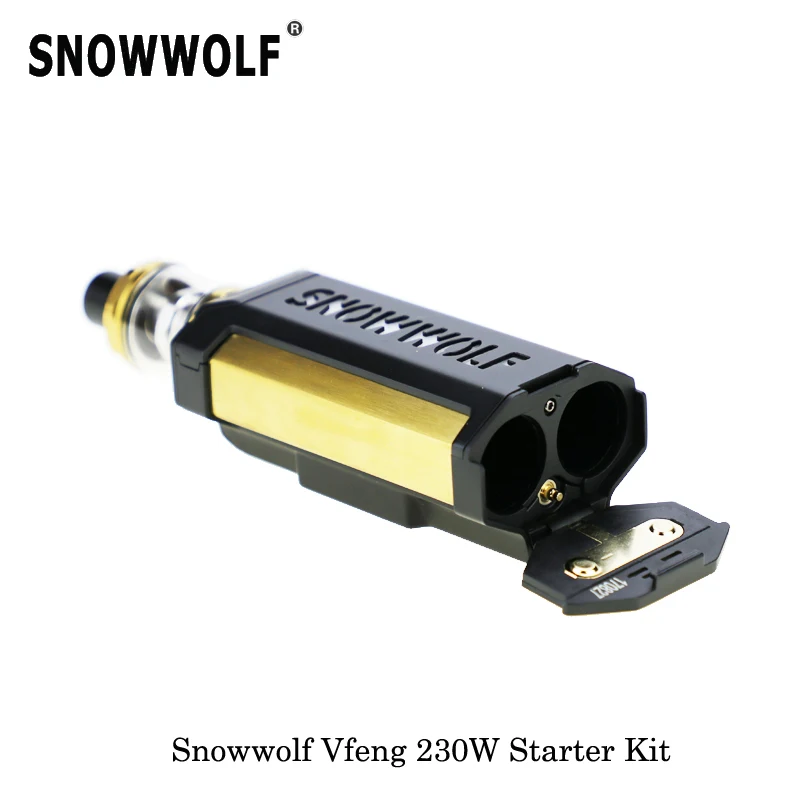 230 Вт оригинальные электронные сигареты Sigelei Snowwolf Vfeng Starter Kit Box Mod 3 мл емкость 2019