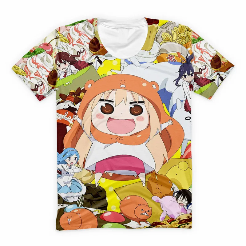 SOSHIRL Kawaii аниме девушка друг футболка химото Умару-Чан уличная одежда