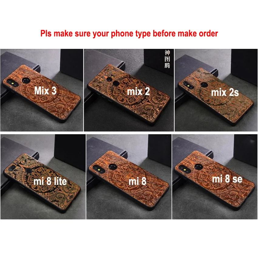 2019 Новый чехол для Xiaomi mi 8 se тонкий деревянный бампер из ТПУ mi8 lite mix 2 2s чехлы