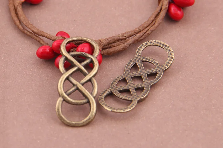 

80pcs Personality Vintage Double Hanging Pieces Making Bracelet/Earrings/Bag/Key Chain Fashion DIY Jewelry Accessories