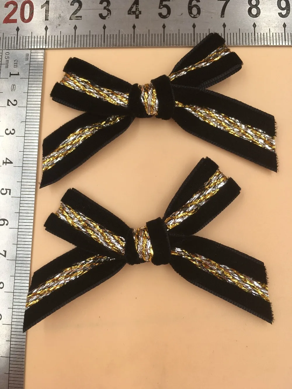 5 шт./лот оптовая продажа бархатная лента ручной работы с люрексом для свадебного