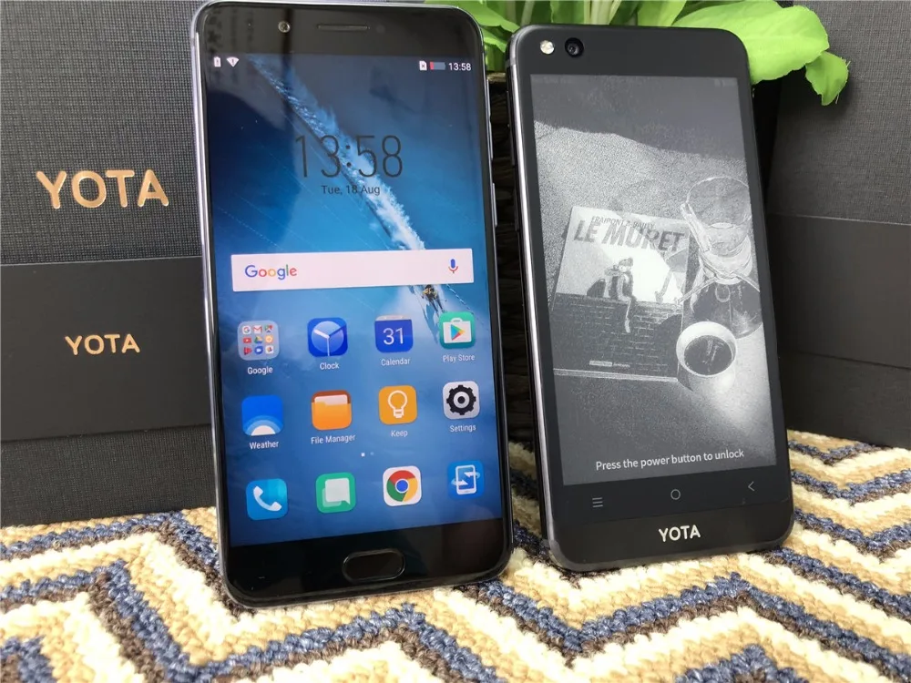 Yota 3 Yota3 Yotaphone 3 Восьмиядерный 4G+ 64G OS7.1 двойной экран 5," FHD экран 5,2" сенсорный E-ink Snapdragon смартфон Play Store