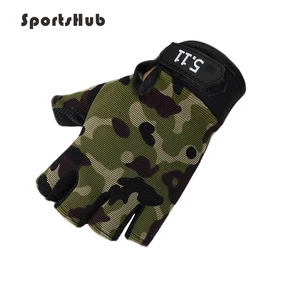 Перчатки спортивные SPORTSHUB, Нескользящие Митенки на полпальца, для тренировок, бодибилдинга, гантелей, фитнеса, тяжелой атлетики, NR0119